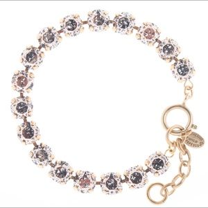Blue Ruby Crystal Tennis Bracelet